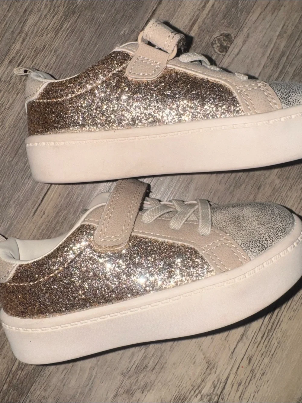 Carter's Glitter Slip-On Sneakers - Gold